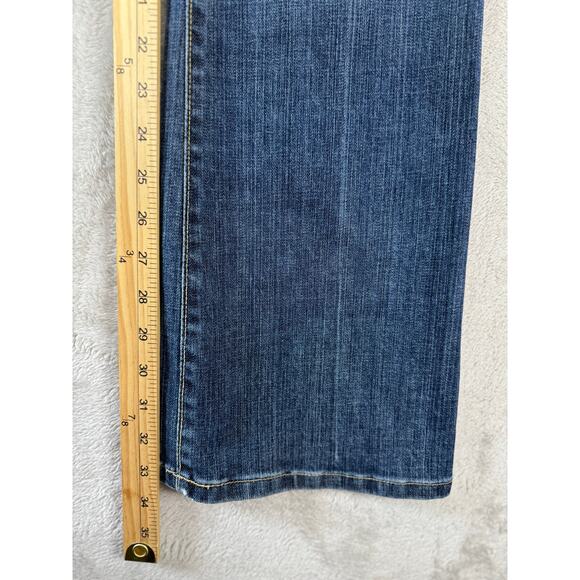 Vintage Y2K David Kahn Lauren Jeans USA Made Size 6 Stretch Bootcut Flared Denim - Picture 5 of 9